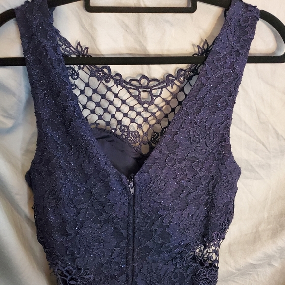 City Triangle evening gown dark blue Size Juniors 11 - Picture 5 of 16